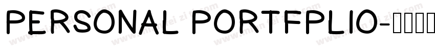 PERSONAL PORTFPLIO字体转换